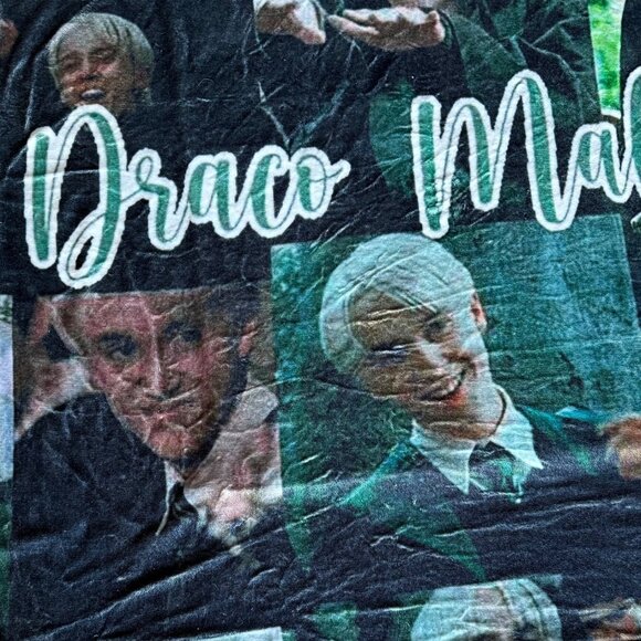 Draco Malfoy Collage Blanket Soft Fleece Throw Slytherin Harry Potter Fan Gift - Picture 5 of 11